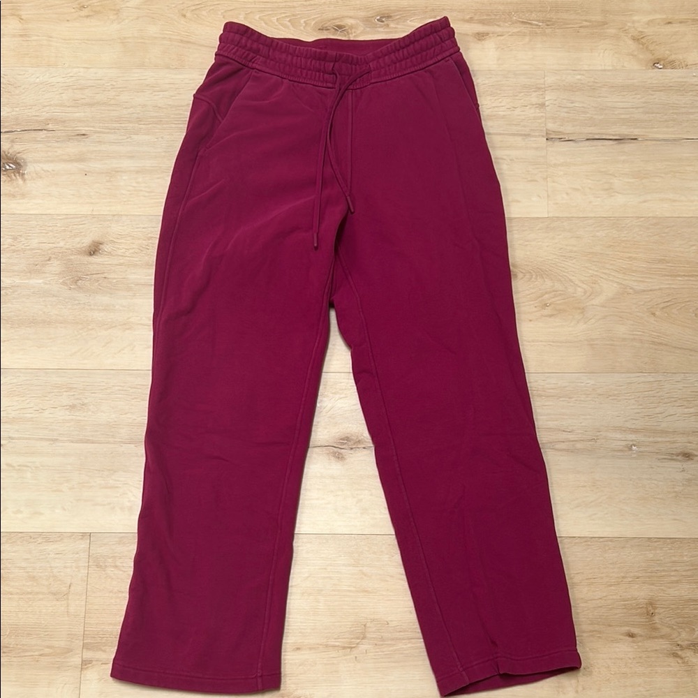 Lululemon Athletica Red Straight Leg Pants